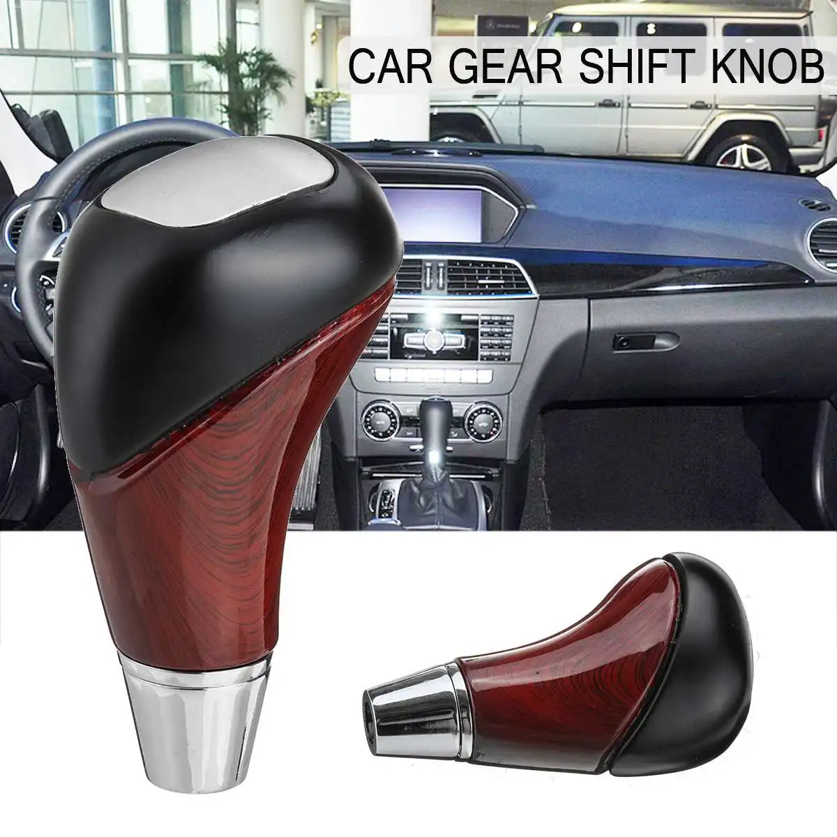 

Car Gear Shift Knob Head Auto Gear Knob Cover Shifter Lever Stick for MERCEDES for Benz W210 W220 W163 W202 W140 A B C E G CL
