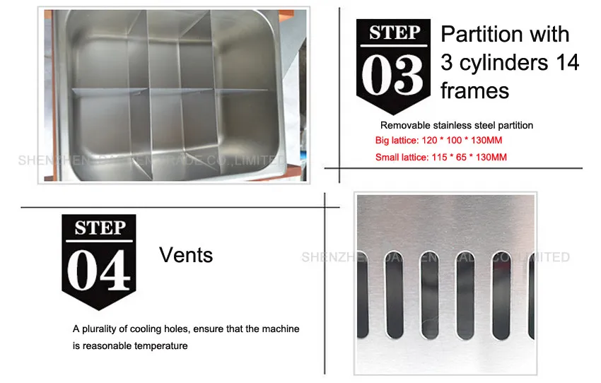 1 шт. коммерческих 3 цилиндра 14 кадров электрический Канто приготовления машины снэк-оборудование кастрюли Оден machine110V/220 В