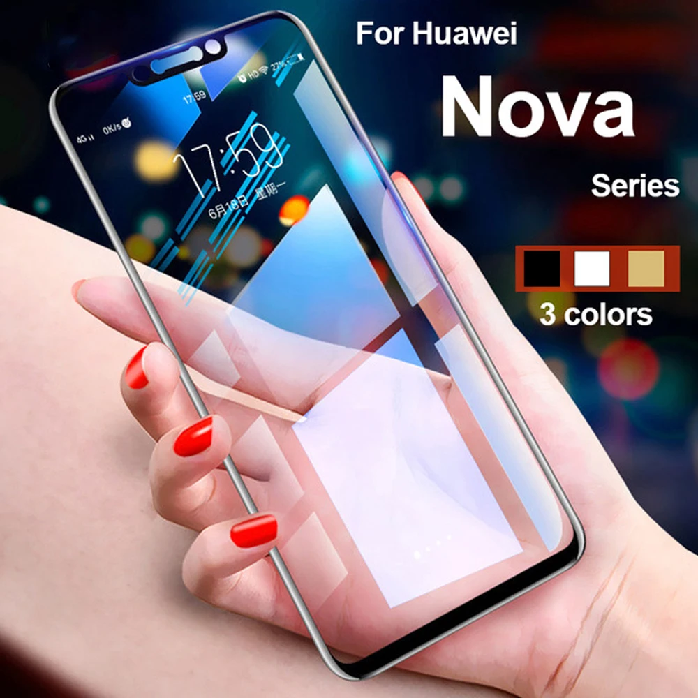 Vetro Temperato Smartphone Per Huawei Nova 3E 3I 3 4 4E Vetro Di Protezione Per Huawei Honor 8X Max Y9 2019 Protezione Dello Schermo Del Telefono