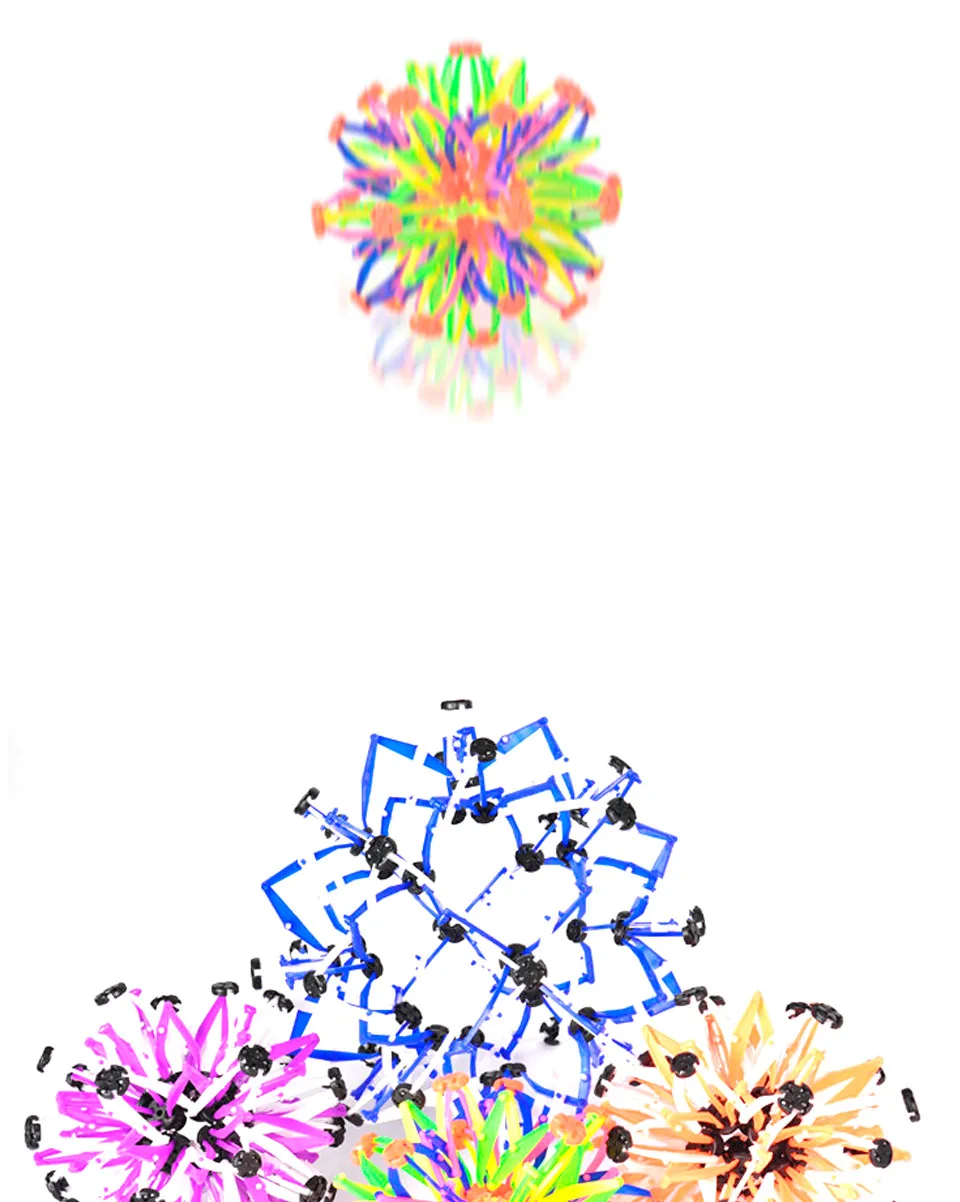 Happymaty детский Телескопический шар Цветущий сжимающийся шар Волшебный Телескопический становится больше и меньше ThrowBall игрушки для детей