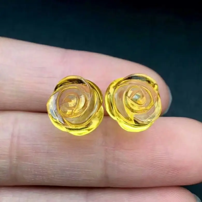 Серьги гвоздики shilovem из розового золота 18 К Изящные Ювелирные изделия с цветком