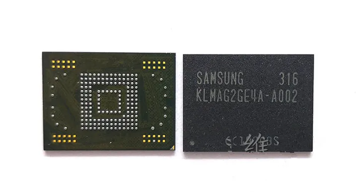 

KLMAG2GE4A-A002 eMMC 16GB NAND flash memory IC chip Used 100% Tested Good