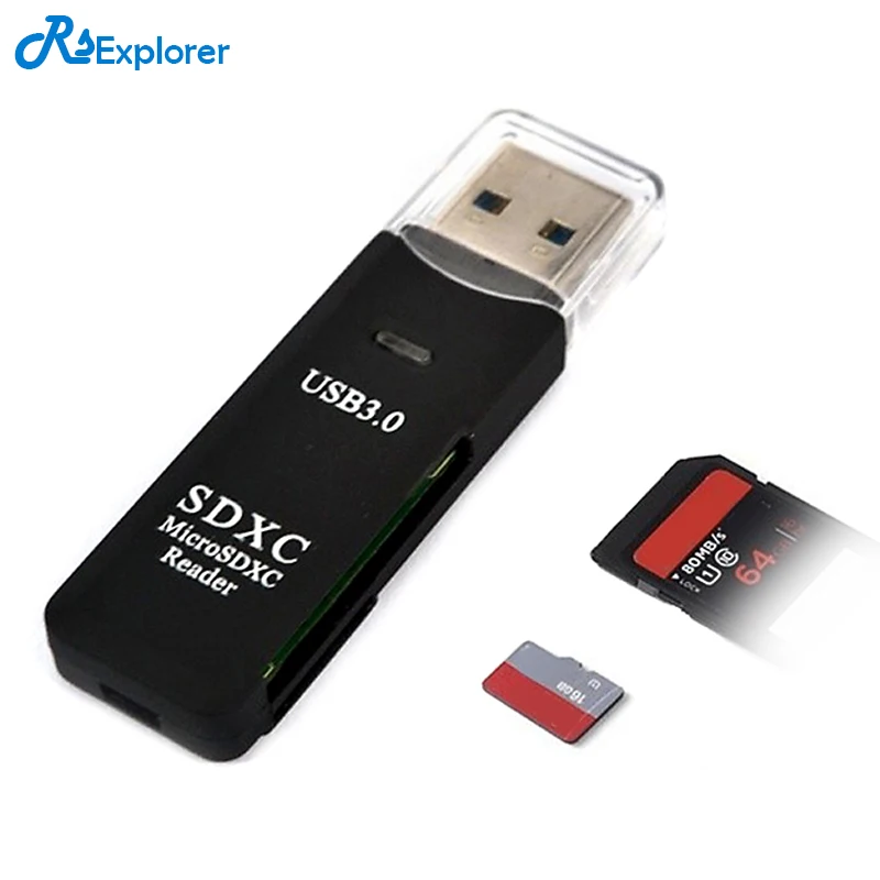 RSExploere Мульти в 1 usb 3,0 sd кардридер высокая скорость 5 Гбит/с SD/TF/Micro sd кардридер адаптер для ПК компьютер ноутбук 2018 Горячий