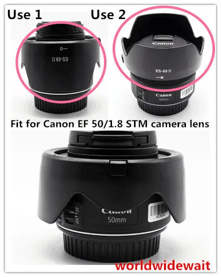 1 шт. лотоса модели ES-68 бленда Кепки Крышка для Canon EF 50 мм F1.8 STM Камера