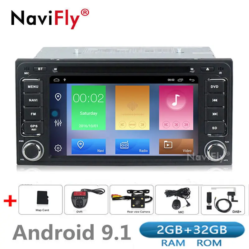 Discount New! 2din 2+32G Android 9.1 Car dvd radio multimedia player For Toyota Camry Corolla Hilux RAV4 Vios FM WIFI USB GPS Navigation 0 Discount New! 2din 2+32G Android 9.1 Car dvd radio multimedia player For Toyota Camry Corolla Hilux RAV4 Vios FM WIFI USB GPS Navigation 0