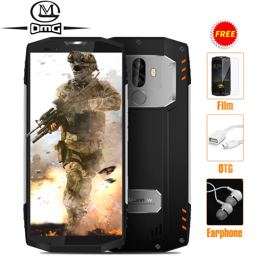 

Blackview BV9000 IP68 Waterproof shockproof 18:9 smartphone 5.7" 4GB+64GB P25 2.6GHz 4180mAh Android 7.1 13MP NFC Mobile phone