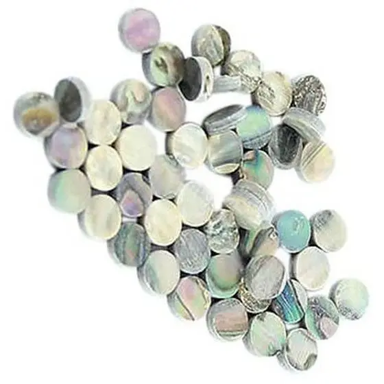 

2 PCS of (50x Guitar Accessories 6mm Multicolor Abalone Inlay Material Dots Guitar Parts)