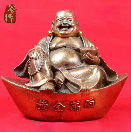 

B0601 419Carving gold buddha carving water handmade carving statue