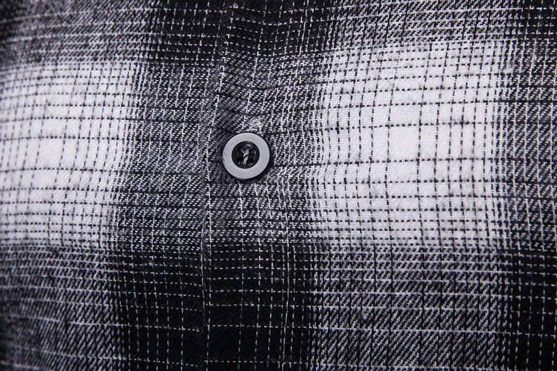 Мода Baffalo плед Slim Fit рубашка для мужчин Весенняя Новинка с длинным рукавом сетки Проверено s Мужская классическая рубашка повседневное Кнопка подпушка