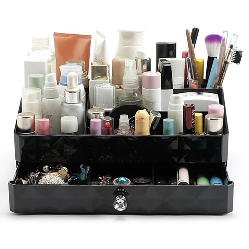  Make Up Organizer Cosmetic Case Drawers Storage Box Cosmetic Organizer Storage Holder Dustproof Tab