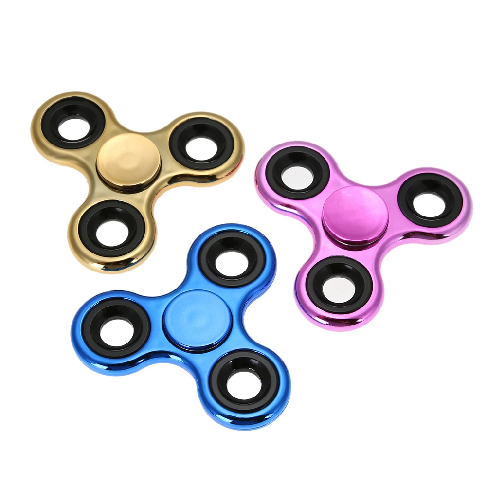 

Metal Triangle Fingertip Gyro Fidget Spinner Toy EDC Sensory Hand Spinner For Autism and ADHD Kids/Adult Funny Anti Stress Toy