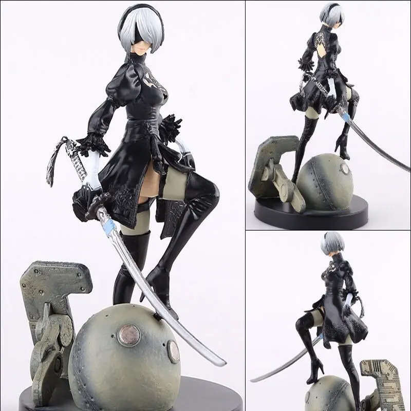 

PS4 Game anime figure NieR Automata No. 2 Type B 2B Cartoon Toy Action Figure Model Doll Gift