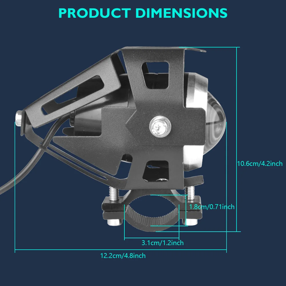 Мотоциклетные фары U5 led moto light DRL фары мотоцикл вспомогательная лампа Противотуманные прожекторы универсальные для suzuki ltz 400 12 В