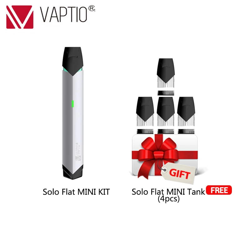 electronic cigarette 260mAh pod kit Vaptio Solo Flat Mini