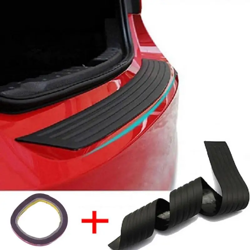 VODOOL 104*9cm Universal Car Trunk Door Sill Plate Protector Rear Bumper Guard Rubber Mouldings Pad Trim Cover Strip Car Styling