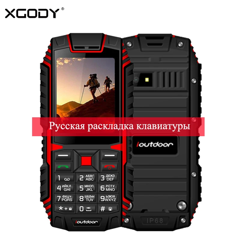 XGODY ioutdoor T1 2G IP68 Phone Waterproof 2 4 Inch Telefone Celular 128M 32M GSM 2MP