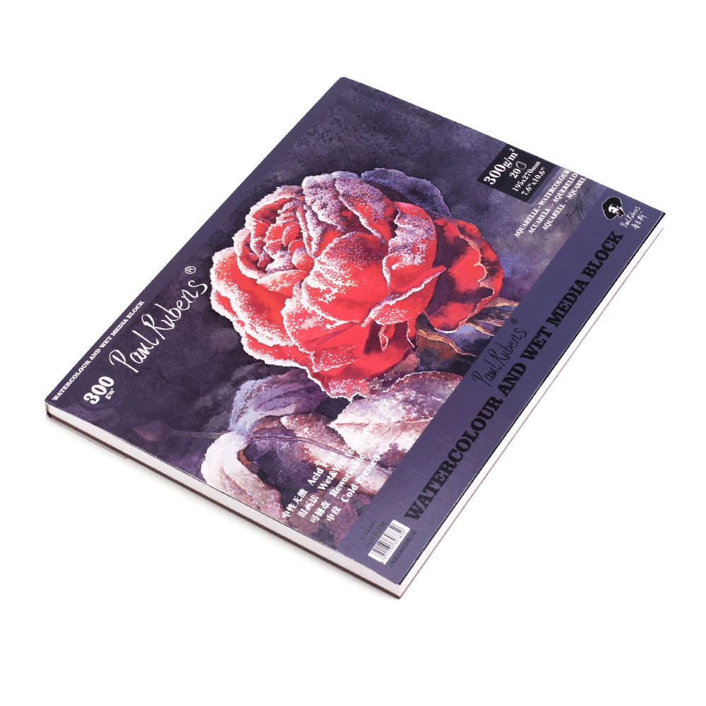 ポールルーベンス300gsm水彩紙ブロック綿50 ラグアーティスト品質酸フリーコールドプレスペーパーパッド 絵画紙 Aliexpress