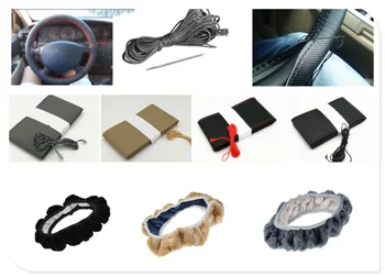 

Auto parts soft fiber leather braided steering wheel cover for BMW M8 M550i M550d M4 M3 M240i M140i 530i 128i