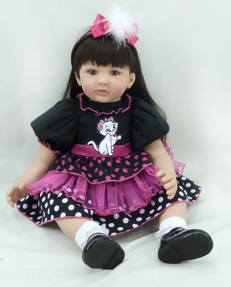 

High quality 22" princess dolls for girls reborn babies bonecas play house toys for children