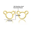 Cxwind-boucles d'oreilles simples en forme de tête d'animal pour femmes, bijoux en acier inoxydable, Punk, nouveaux clous pour enfants ► Photo 2/6