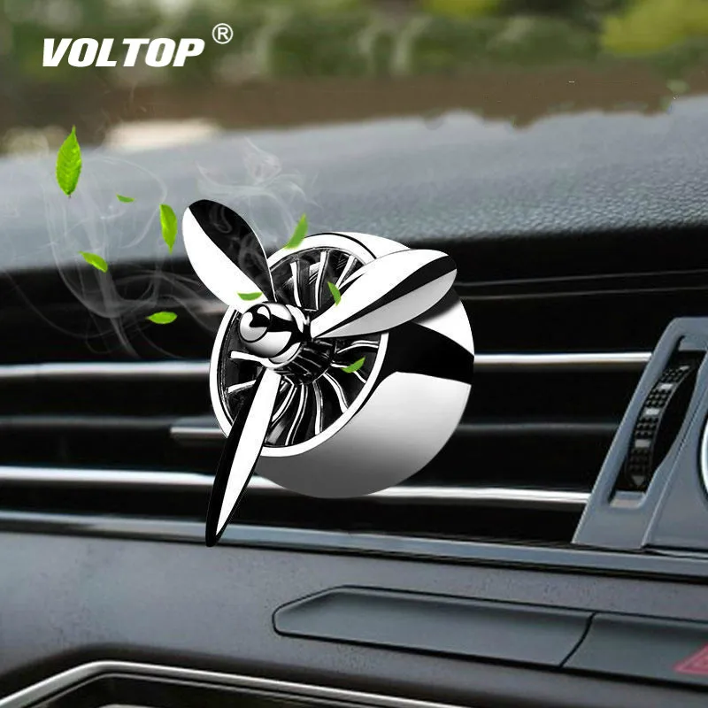 

Air Force No.3 Car Air Freshener Air Outlet Perfume Diffuser Fragrance Creative Zinc Alloy Rotary with LED