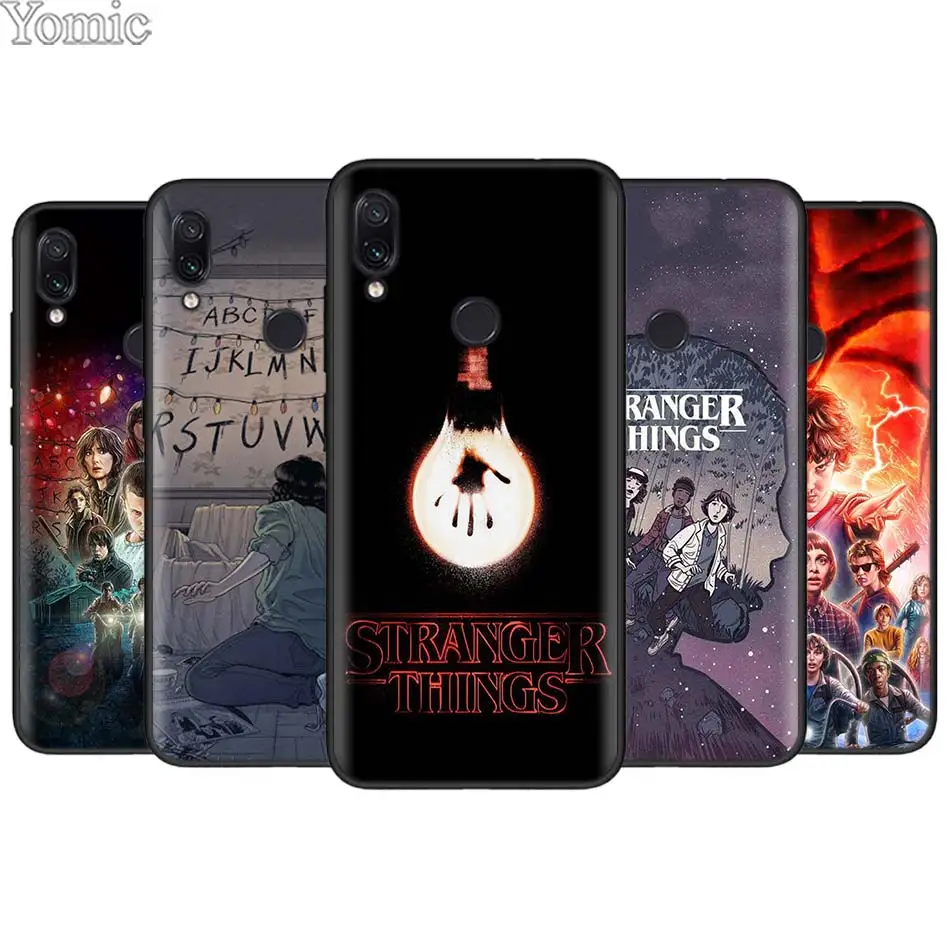 

Stranger Things for Xiaomi Redmi 7 6 5 Note 7 5 6 Pro 4X 5A 6A S2 GO Poco F1 TPU Black Soft Case Silicone Phone Case Cover