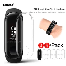 3/5 шт Защитная пленка для экрана для xiaomi mi band 3 2 4 мягкая защитная пленка mi band 3 mi band 3 band 4 mi band 4 не закаленное стекло