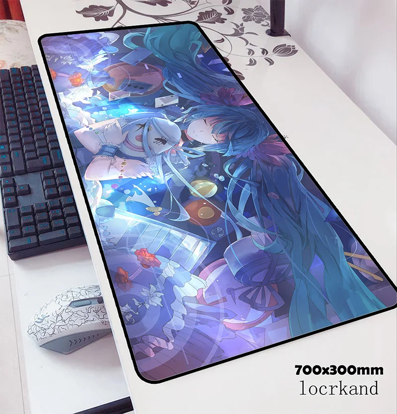 Аниме Коврик для мыши 70x30 см игровой коврик 3d офисный notbook Настольный милый padmouse