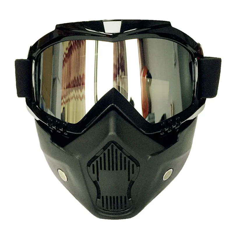 Заводская цена Мотоциклетный Шлем Goggle двойной Применение модульная мотокросса Gafas CG06 - Цвет: Sliver