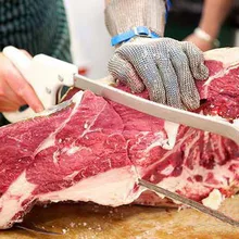 Отличная защита от проколов и порезов для работников мяса и птицы, а также для других видов применения перчаток из нержавеющей стали