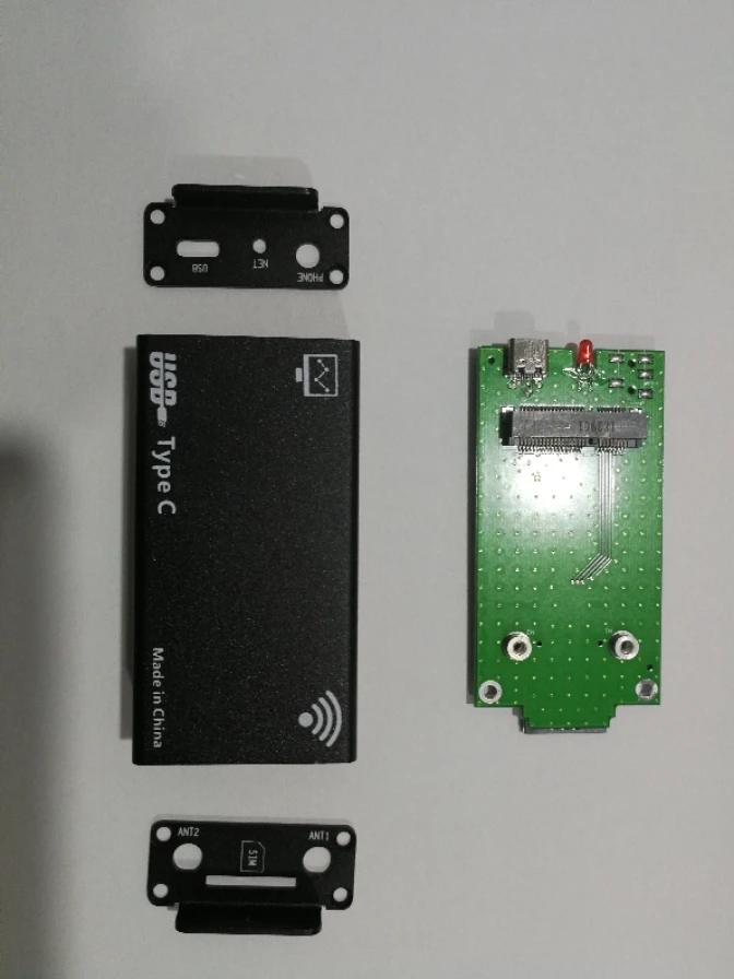 enclosure for LTE module+antenna+USB +MINI PCIE