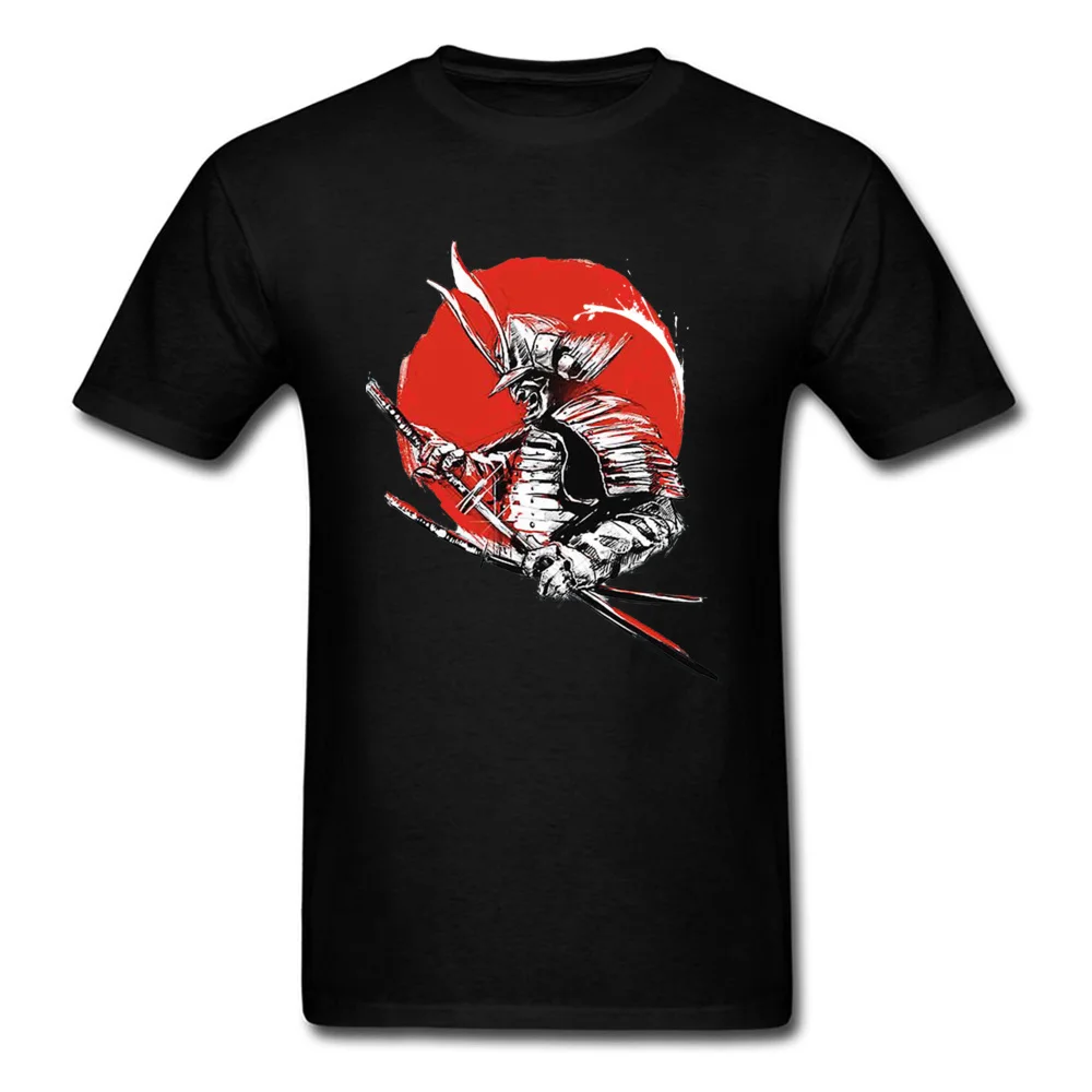  Men Tshirts Sunset Samurai Warrior 8573 Casual Tops & Tees Cotton O-Neck Short Sleeve Leisure Tee Shirts Thanksgiving Day Sunset Samurai Warrior 8573 black