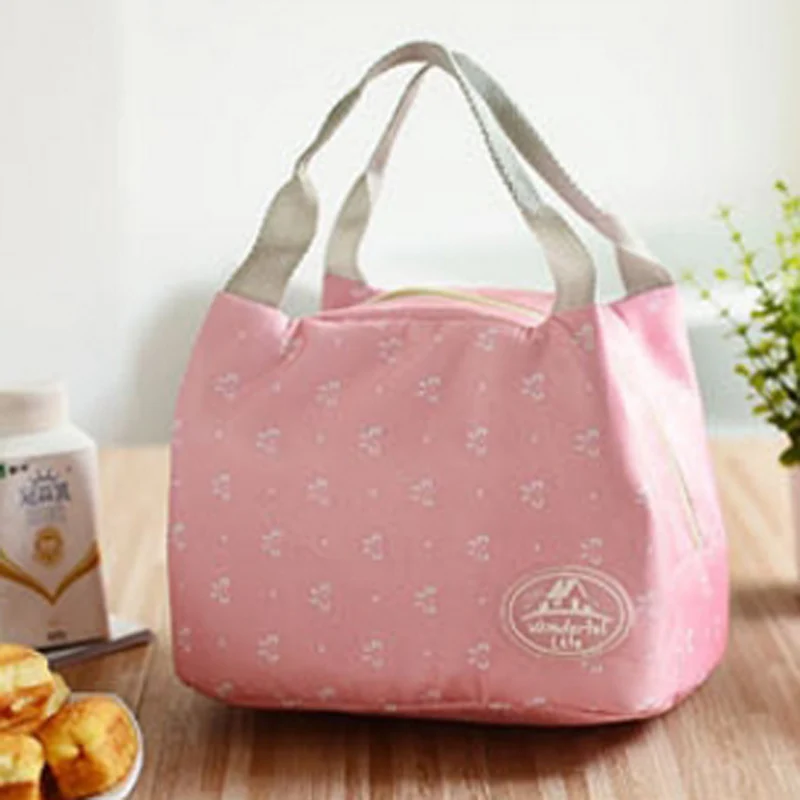 

Leisure Portable Thermal Insulated Lunch Bag Lunchbox Storage Bag Lady Carry Food Tote