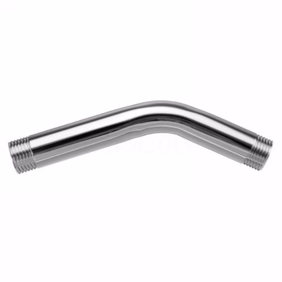 1pc Angled G1/2" Shower Head Extra Tube Chrome Shower Arm For Sprayer Bathroom Spray Nozzle Extension Pipe Mayitr Brand New