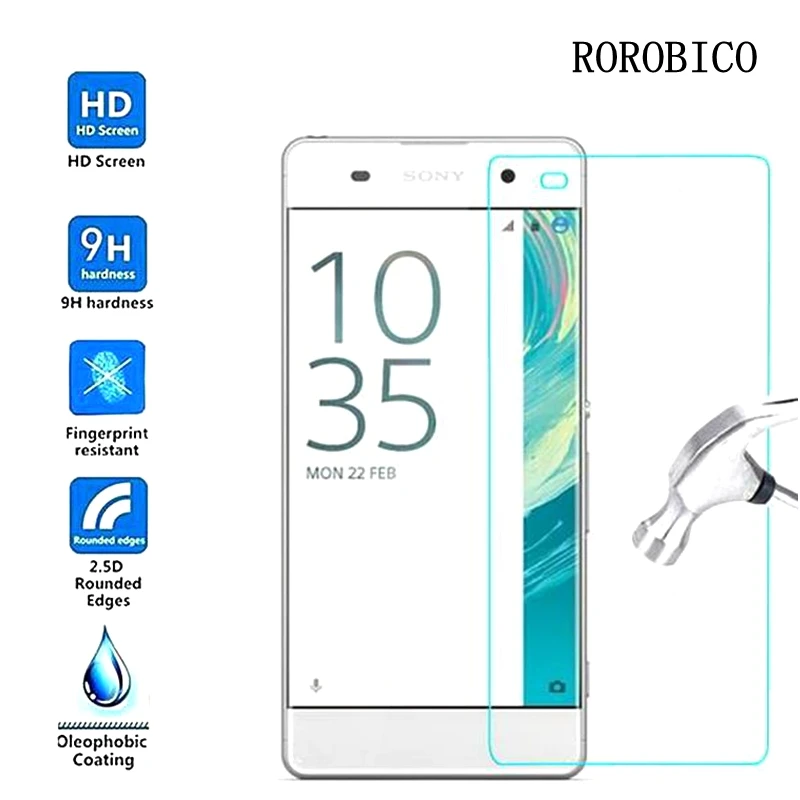 ROROBICO закаленное стекло для Sony Xperia XA Премиум Защитная пленка экрана 0 26 мм