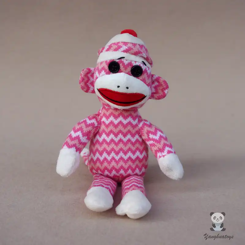 pink stuffed monkey