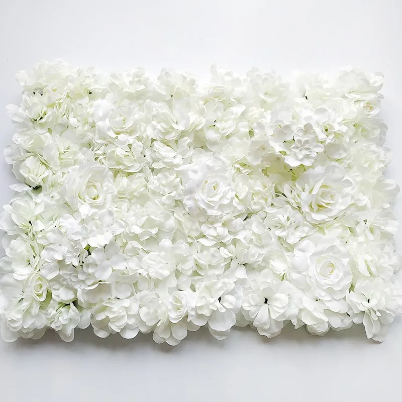 Высокое качество 40x60 см шелковые искусственные цветы розы коврик свадебное украшение цветок стены Романтический для свадебного фона украшения