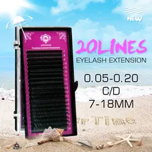 Abonnie 20 рядов/Чехол CD локон ресницы для наращивания ресницы 7-18 мм Наращивание ресниц для искусственной норки индивидуальное наращивание ресниц