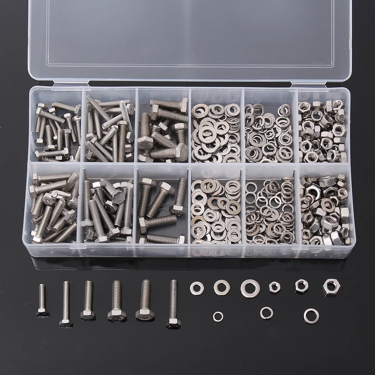 High Quality 475pcs Metric Washers Nuts and Bolts Kit Hard Disk Screws