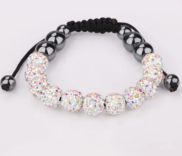 10mm 5pcs/lot o3434 multicolor mixed Crystal Disco Pave Ball bead