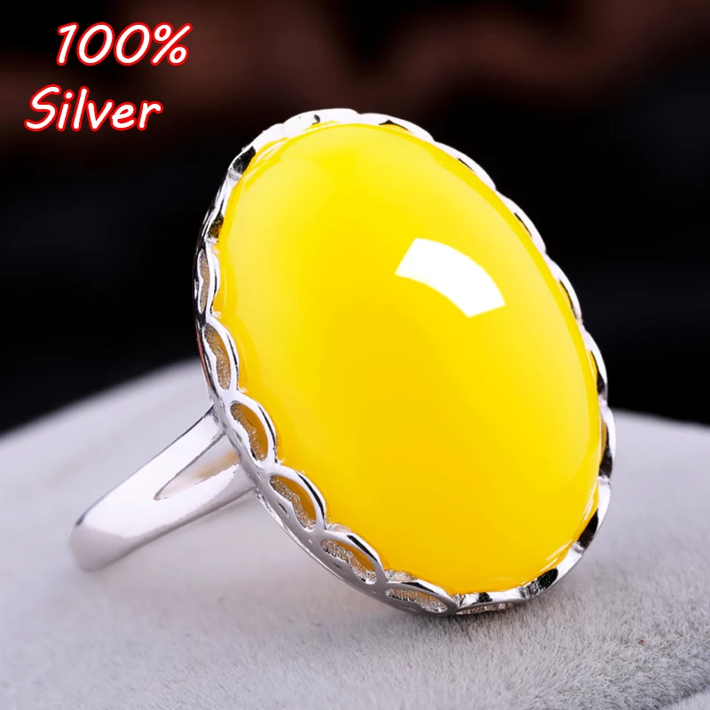 

925 Sterling Silver Adjustable Ring Blanks Base DIY Handmade Blanks 16*21mm Wax Turquoise Settings for Women Jewelry Findings