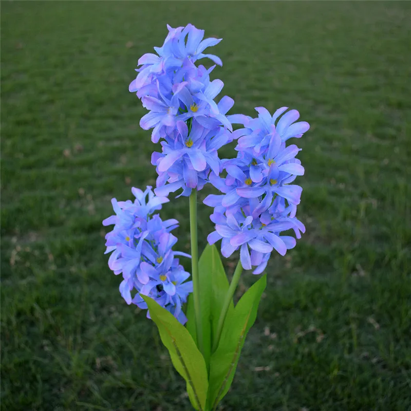 Flor de Jacinto para Gramado Iluminação à Prova pc ao ar Hi-lumix Livre Decorativo Lâmpada Solar Pátio Caminho Garagem Paisagem Dwaterproof Água 2 3led 12 solar solar