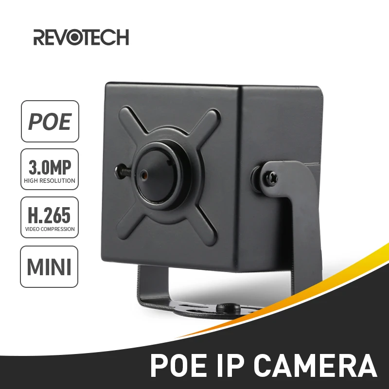 

POE Mini Type H.265 HD 3MP IP Camera 1296P / 1080P 3.7mm Lens Metal Indoor Security Camera ONVIF P2P IP CCTV Cam