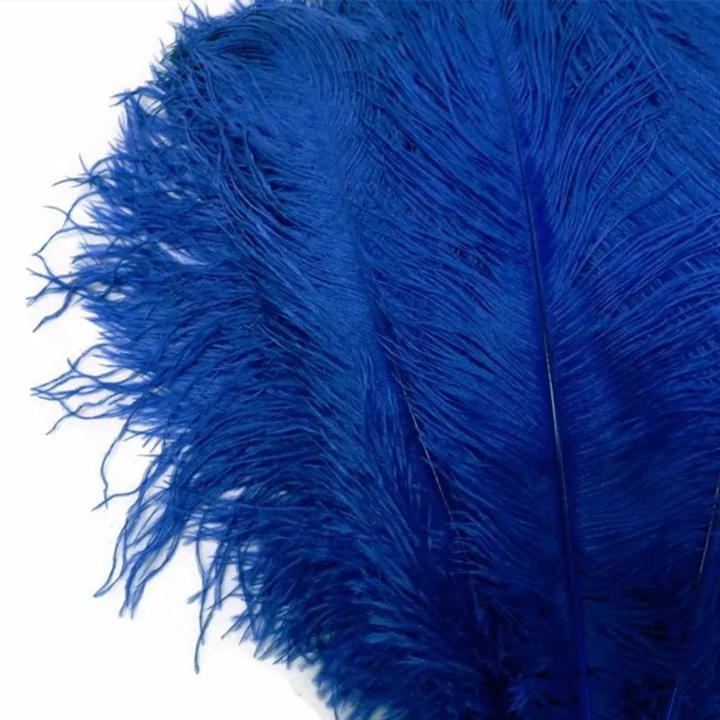 10 шт./лот, 15-70 см, королевский синий костюм из страусиных перьев, свадебное украшение, перья, товары для карнавала, танцовщицы, перья для рукоделия