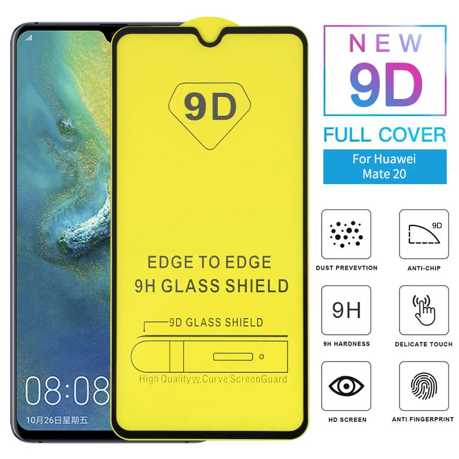 WOLFPSYCH 9D полное покрытие для клея закаленное стекло huawei mate 20 Защитная пленка