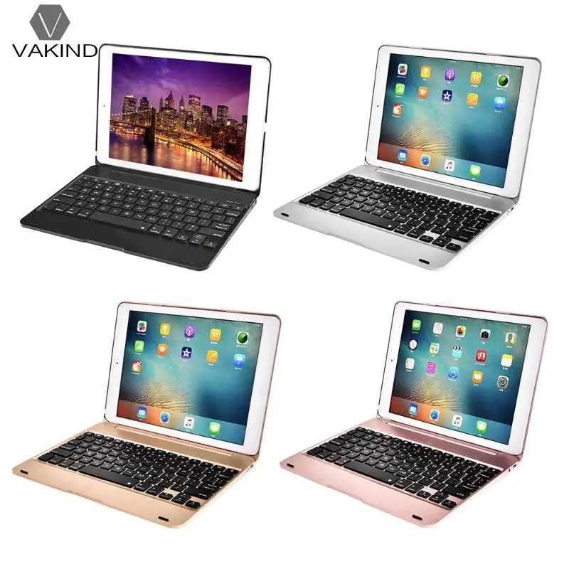 

VAKIND Flip Bluetooth Keyboard Office Keypad 78Keys Cover w/Auto Dormancy Tablet PC Parts for New iPad PRO9.7 Air2/1