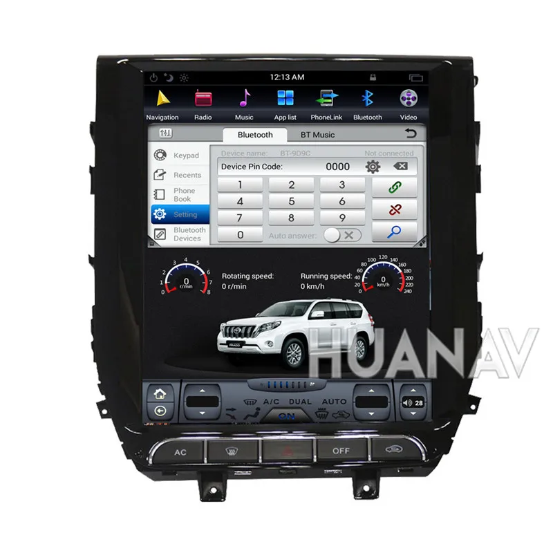 Excellent Tesla style Android Car GPS Navigation Car NO DVD Player For Toyota Land Cruiser 200 2016 2017 2018 car stereo unit multimedia 3