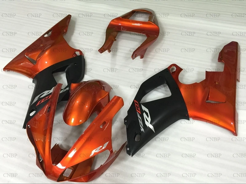 INJECTION mold YZF1000 R1 2000-2001 Обтекатели YZF1000 R1 00 наборы обтекателей YZF R1 01 оранжевый черный обтекатель Наборы - Цвет: INJECTION mold