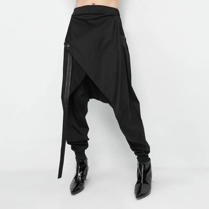 Punk Hop Negro Encaje Harajuku Larga Mujeres Streetwear Harén Nuevo Empalme Gótico Pierna Hip Casual De Pantalones Black Las qPwCxqfp