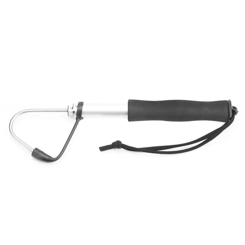 

Retractable Stainless Steel Fishing Gaff Sharp Hook Fishing Gear Hook Tackle With Soft Handle Gaff Fishing Accessories